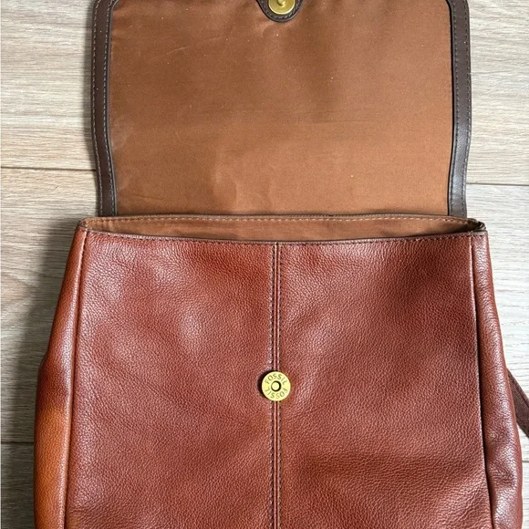 Fossil Brown Leather Backpack - Picture 3 of 7